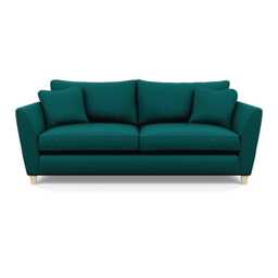 Heal's Torino 4 Seater Sofa Brushed Cotton Pine Natural Feet