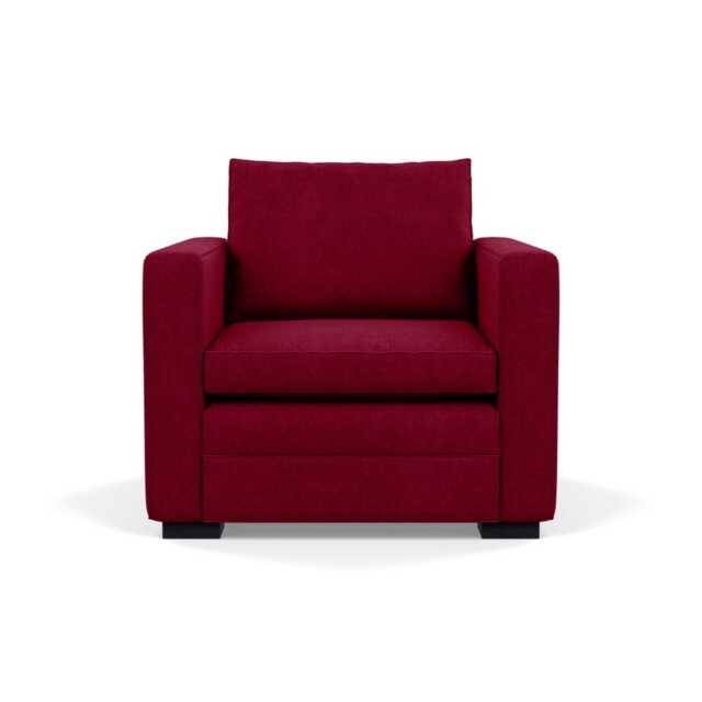 Heal's Palermo Armchair St Moritz Wool Red 74 Black - image 1