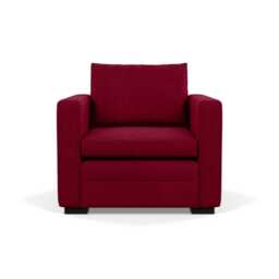 Heal's Palermo Armchair St Moritz Wool Red 74 Black - thumbnail 1