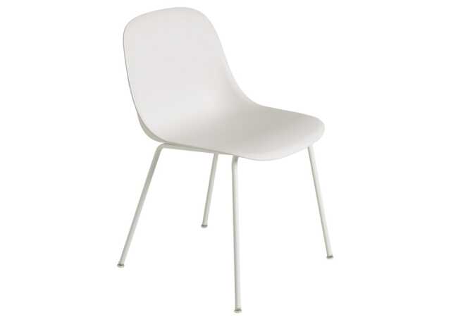 Muuto Fiber Side Chair Tube Base Normal Shell Natural White - image 1