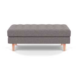 Heal's Hepburn Ottoman Loop Boucle Granite Natural