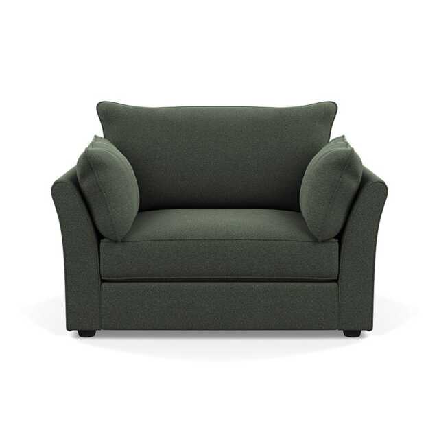 Heal's Tailor Loveseat Boucle Fern Black Beech Feet
