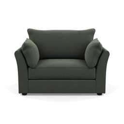 Heal's Tailor Loveseat Boucle Fern Black Beech Feet