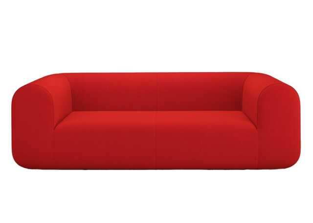 Tom Dixon Plump 2.5 Seater Sofa Config 1 Hero 0552 Black Legs