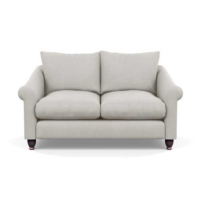 Heal's Devon 2 Seater Sofa Capelo Linen-Cotton Sea Salt Walnut Stained Feet - image 1