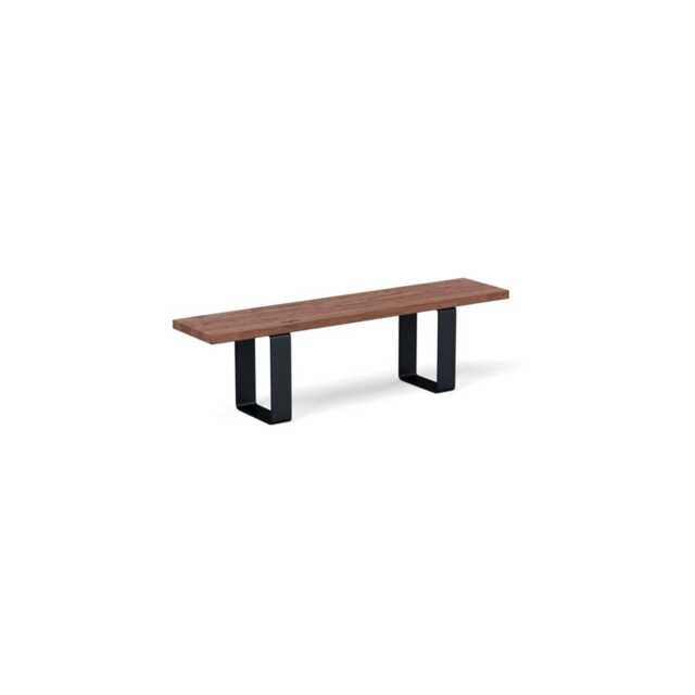 Heal's Prague Bench 240x35cm Oiled Walnut Straight Edge Not Filled