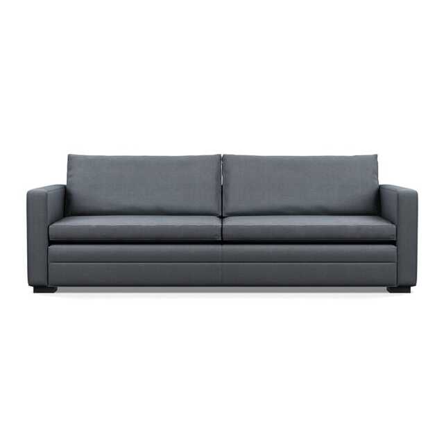 Heal's Palermo 5 Seater Sofa Siena Cotton Shale Grey Black Feet