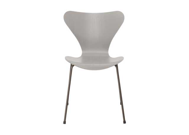 Fritz Hansen Series 7 Chair Coloured Ash Nine Grey Bronze Legs