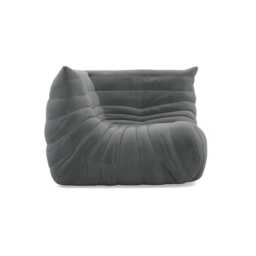 Ligne Roset Togo Corner Seat Alcantara Steel Grey