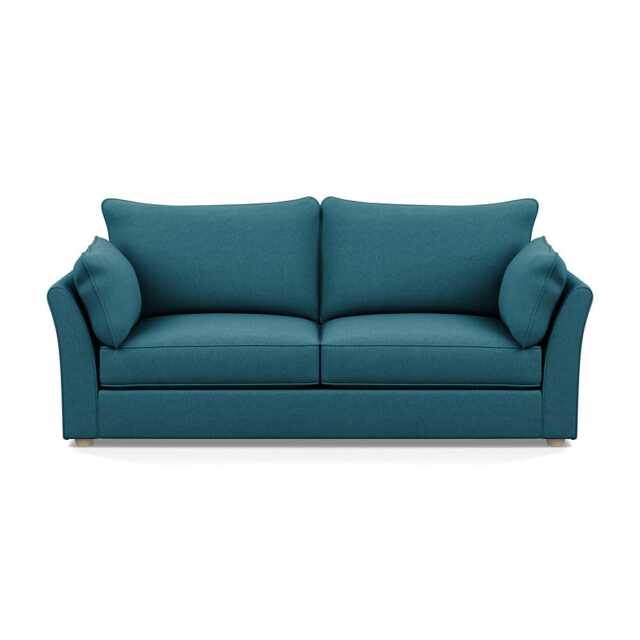 Heal's Tailor 4 Seater Sofa Brushed Cotton Cadet Natural Beech Feet