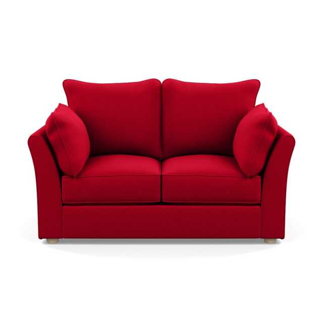 Heal's Tailor 2 Seater Sofa Melton Wool Red Oxide Natural Beech Feet - image 1