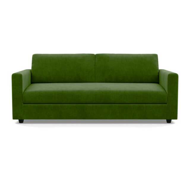 Heal's Nimbus II 4 Seater Sofa Smart Luxe Velvet Grass Black Feet