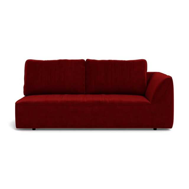 Heal's Morven Right Hand Facing 3 Seater Unit Smart Luxe Velvet Mulberry