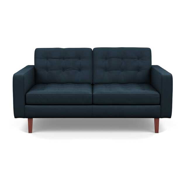 Heal's Hepburn 2 Seater Siena Cotton Deep Sea Walnut