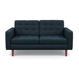 Heal's Hepburn 2 Seater Siena Cotton Deep Sea Walnut