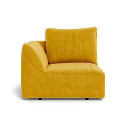 Heal's Morven Left Hand Facing Single Unit Smart Luxe Velvet Canary