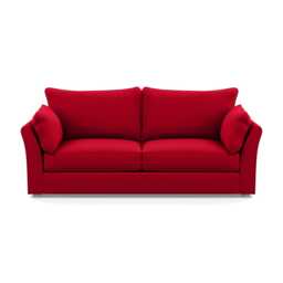 Heal's Tailor 4 Seater Sofa Melton Wool Red Oxide Natural Beech Feet