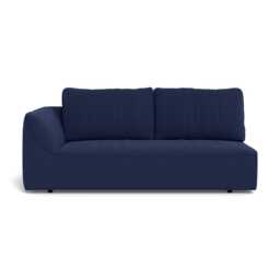 Heal's Morven Left Hand Facing 3 Seater Unit Melton Wool New Navy