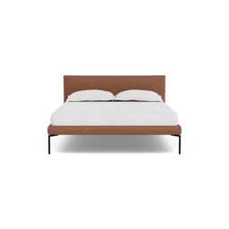 Heal's Matera Bed Double Siena Cotton Clay Black Feet