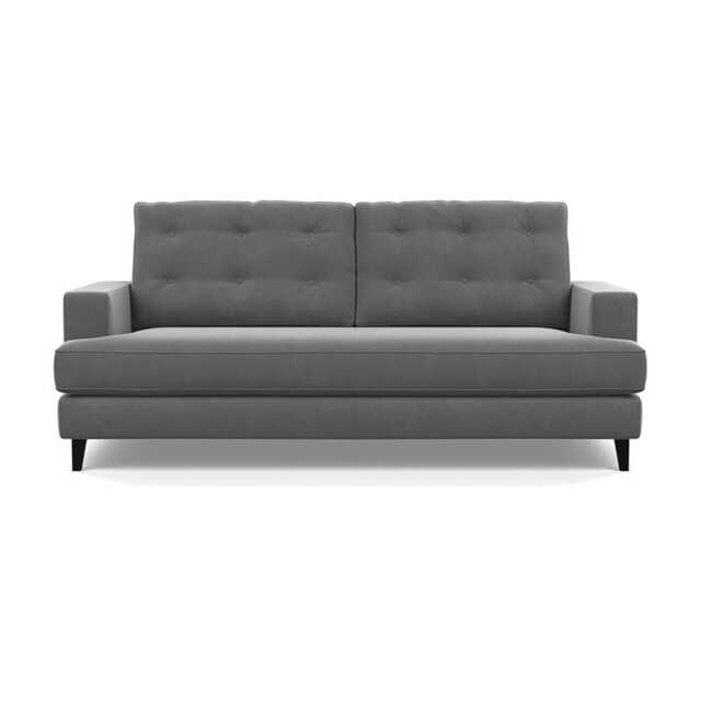 Heal's Mistral 3 Seater Sofa Smart Velvet Mercury Black Feet