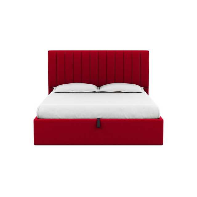 Heal's Retta Headboard Super King Melton Wool Red Oxide - image 1