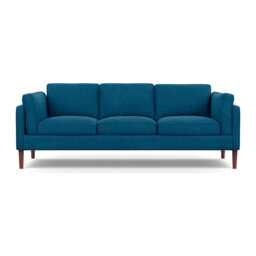 Heal's Sonno 4 Seater St Moritz Wool Teal Walnut Feet