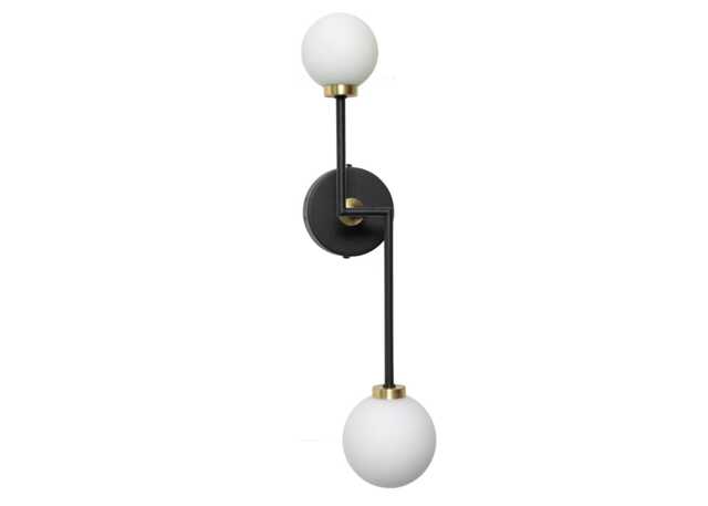 Heal's Balance 2 Arm Wall Light Black