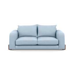 Heal's Nuvola 3 Seater Sofa Capelo Sea Shanty Walnut Stained Feet