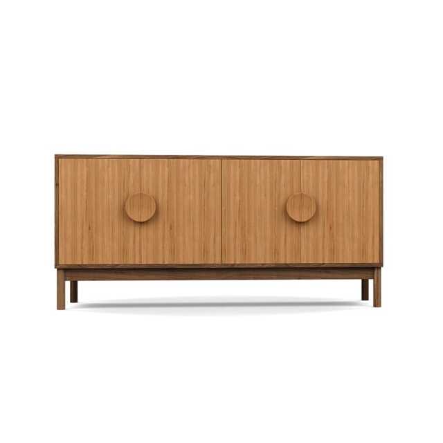 Heal's Tinta Sideboard Walnut Frame Natural Oak Doors - image 1