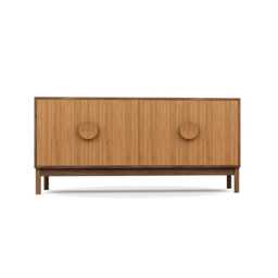 Heal's Tinta Sideboard Walnut Frame Natural Oak Doors
