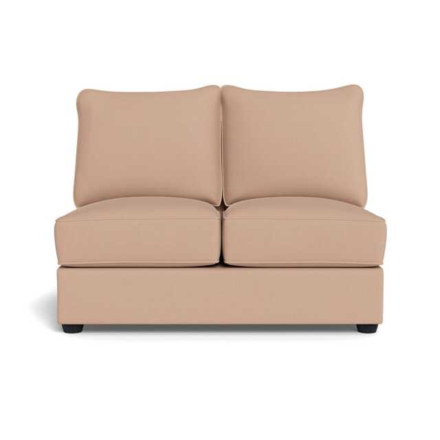 Heal's Tailor Double Armless Unit Capelo Linen-Cotton Rosedale Black Feet