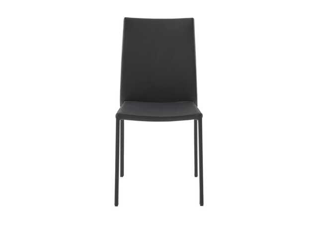 Ligne Roset Slim Dining Chair Black Leather