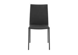 Ligne Roset Slim Dining Chair Black Leather