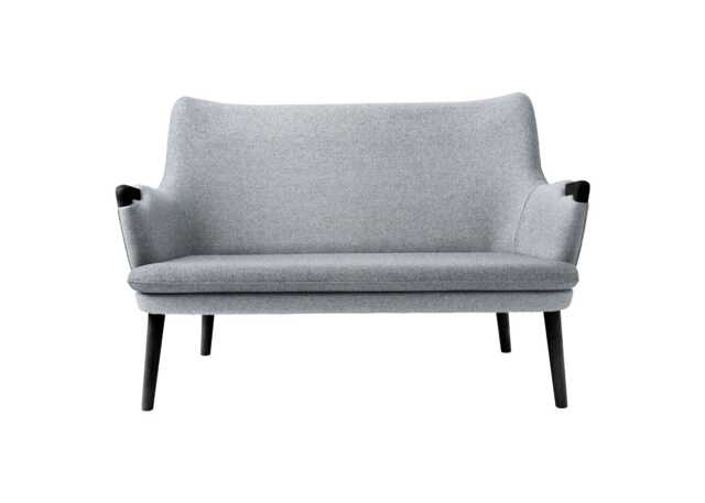 Carl Hansen & Son CH72 Sofa Frame Black Oak Upholstered in Hallingdal 130 - image 1