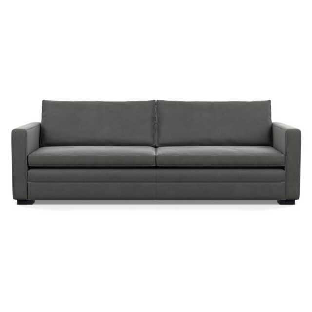 Heal's Palermo 5 Seater Sofa Nobilis Velvet Dolphin Black Feet