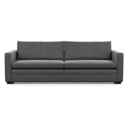 Heal's Palermo 5 Seater Sofa Nobilis Velvet Dolphin Black Feet