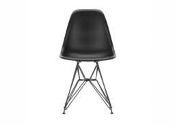 Vitra Eames DSR Chair Deep Black Basic Dark Powder Coated Base 04 Glides