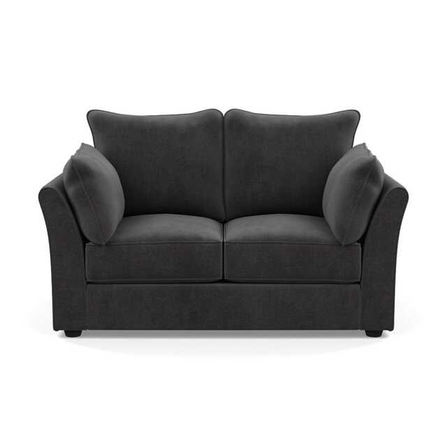 Heal's Tailor 2 Seater Sofa Smart Luxe Velvet Nickel Black Feet - image 1