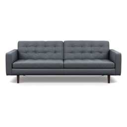 Heal's Hepburn 4 Seater Siena Cotton Shale Grey Black