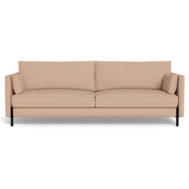 Heal's Tortona 4 Seater Sofa Capelo Linen-Cotton Rosedale Black Feet - image 1