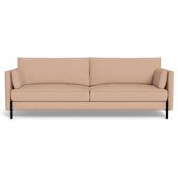 Heal's Tortona 4 Seater Sofa Capelo Linen-Cotton Rosedale Black Feet - thumbnail 1