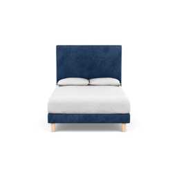 Heal's Shallow Divan Double Broadweave Lagoon Light Solid Wood - thumbnail 1