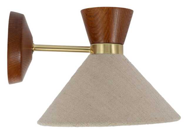 Heal's Osaka Wall Light Natural & Walnut Finish