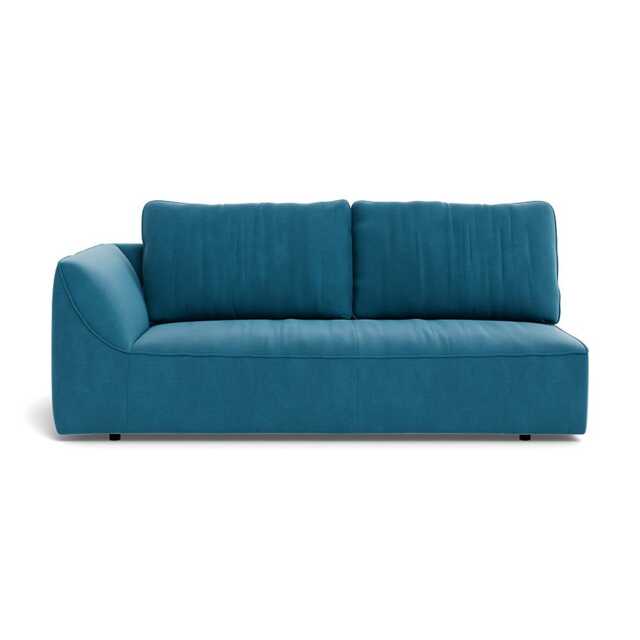 Heal's Morven Left Hand Facing 3 Seater Unit Smart Velvet Ocean