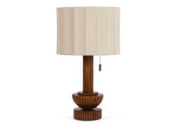 Heal's Herrick Table Lamp Walnut Finish
