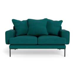Heal's Torrington 2 Seater Sofa Brushed Cotton Pine Black Feet