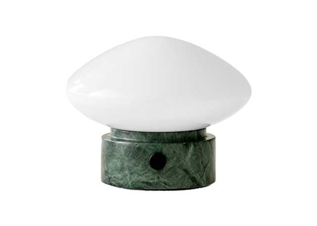 &Tradition Mist Portable Table Lamp Verde Guatemala Marble