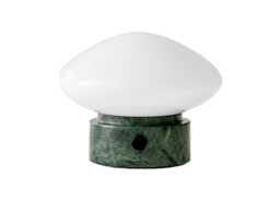 &Tradition Mist Portable Table Lamp Verde Guatemala Marble