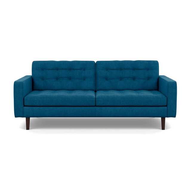 Heal's Hepburn 3 Seater St Moritz Wool Teal 149 Wenge Feet - image 1