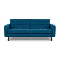 Heal's Hepburn 3 Seater St Moritz Wool Teal 149 Wenge Feet - thumbnail 1
